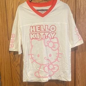 Hello Kitty White and Pink Top Medium NWOT
